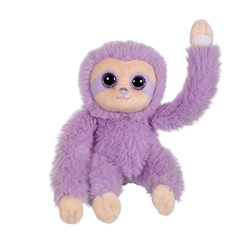  soft toy sloth purple 16 cm 